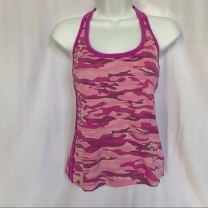 Bebe sport pink cammo top size M